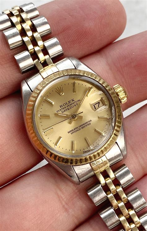 damen rolex datejust gold|gold Rolex Datejust for sale.